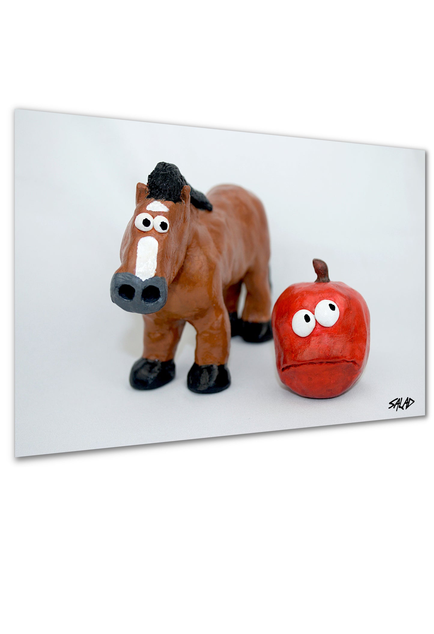 Horse and Apple Poster