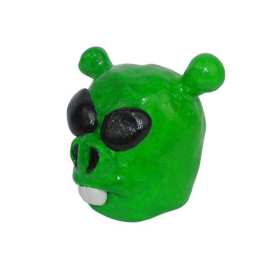 Smiling Green Alien