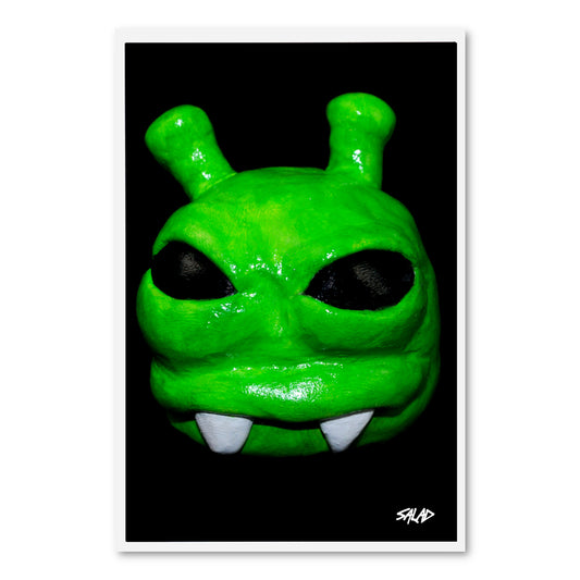 Green Alien Print