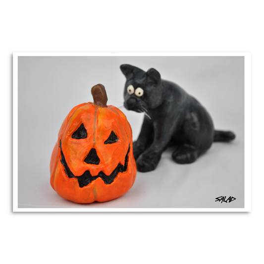 Black Cat Print